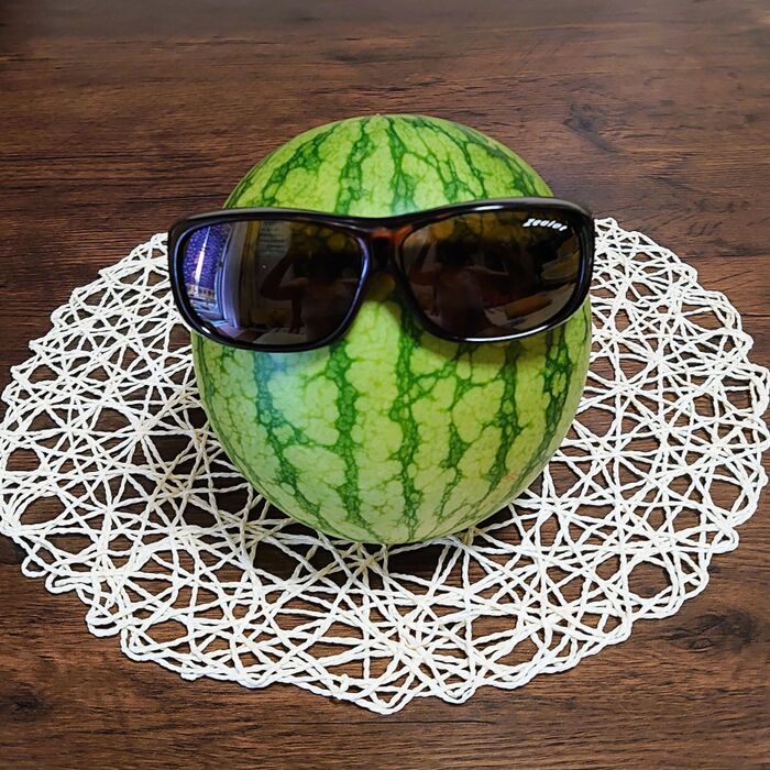 このスイカ初めて買った