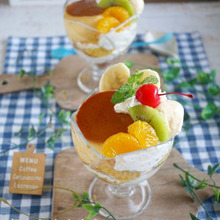 1度作りたかった!自家製ぷりんパフェ