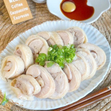 タコ糸なしで作れる♪レンジで3分~柔らかチキンハム