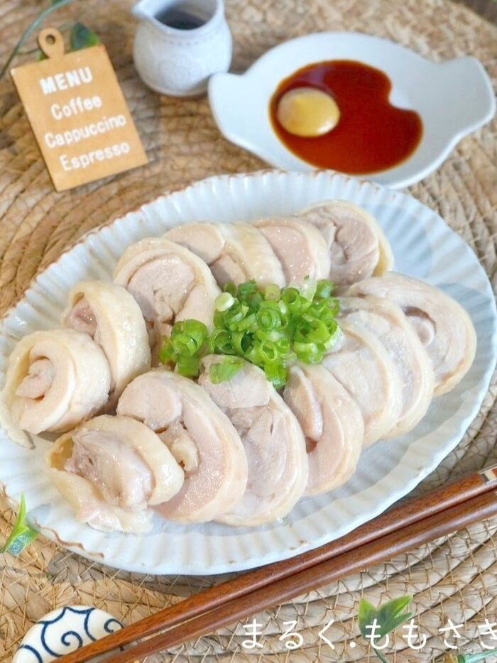 タコ糸なしで作れる♪レンジで3分~柔らかチキンハム