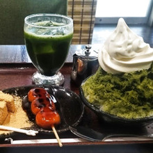 出来立てみたらしが美味しい♡かき氷セット