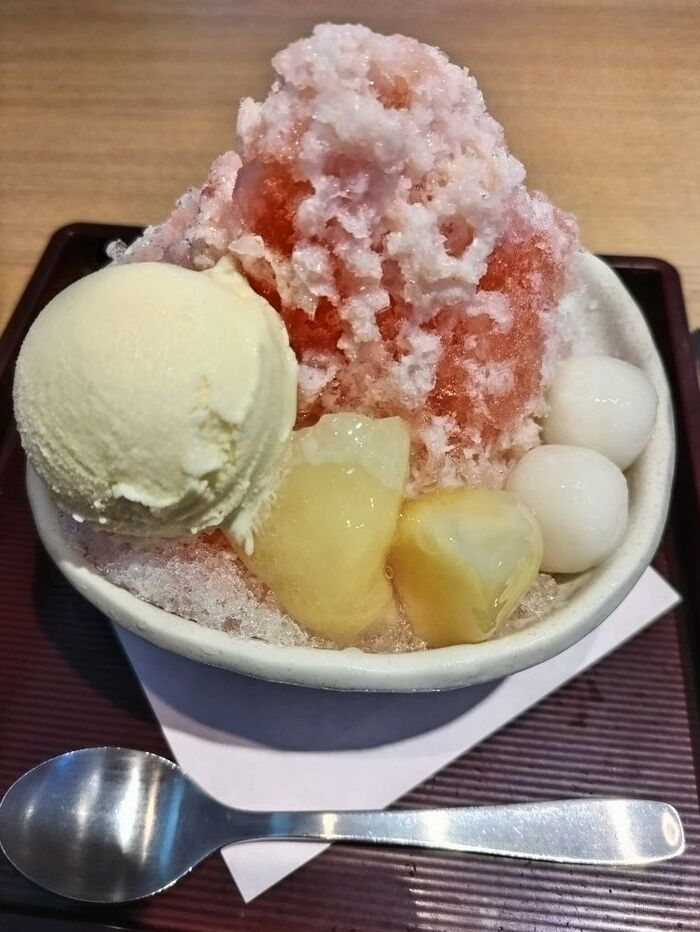 プラストッピングで具沢山かき氷!!