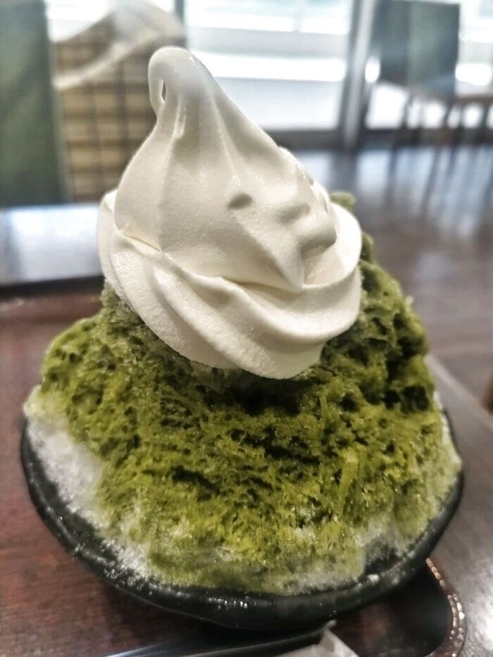 濃厚ソフトが美味しい、サクふわかき氷♡