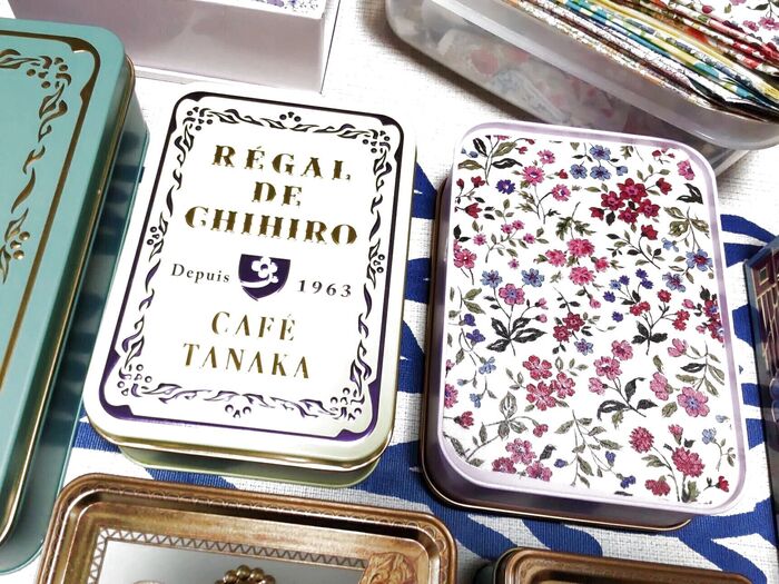 美しき空き缶!夏素材のハギレを、裏側に貼って♡お洒落に再利用しない?その作り方伝授!