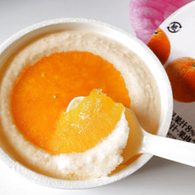 【ローソン】8月の新商品!カップを開けて、美しいみかん色に思わずニッコリ!かき氷な食感がたまらない!