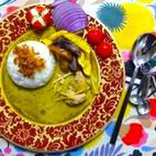 spicecurry探訪 114/200 Hyper!! 『もちパパ食堂 MUJIのグリーンカレー』