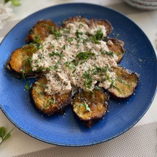 米なすのポン酢ソテーツナマヨ添え