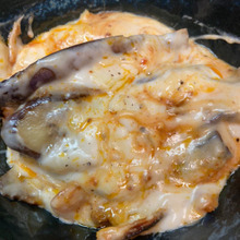 フライパンでナスがとろとろのムサカはいかがですか♪