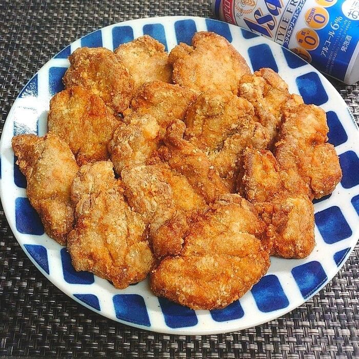 【おうち居酒屋ごはん】豚ヒレ肉のにんにく醤油カレーマヨ唐揚げ