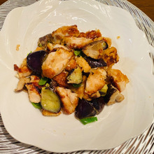 茄子&唐揚げ厚揚げの塩レモン