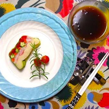 【試してみた】中華風夏野菜と素麺のテリーヌ