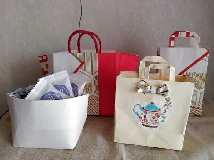 色々なサイズのミニトートバッグ