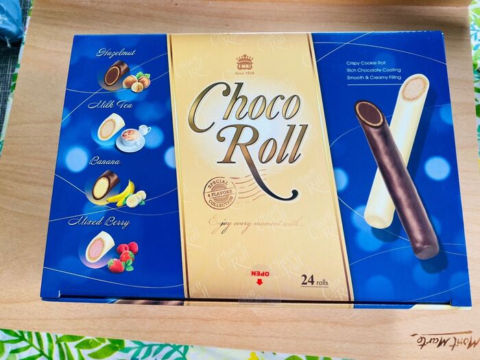 4種類ものサクサクチョコロールが楽しめるよ!