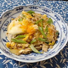 あっさり味のエノキタケ丼