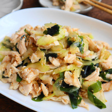 セロリとサラダチキンの中華和え