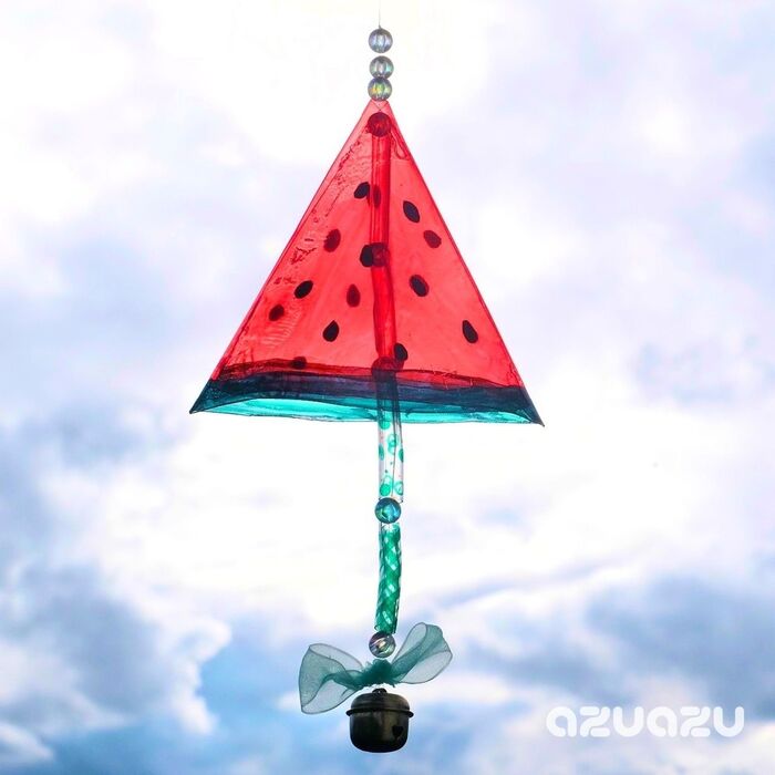 ペットボトルで作るスイカ風鈴