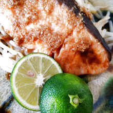 【鮭レシピ】電子レンジで3分!♡もやし×鮭(すだち添え)の簡単調理レシピですー!