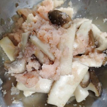 エリンギと明太子の和え物