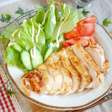 簡単♪油淋鶏のタレで食べる~しっとりむね肉のチキンステーキ
