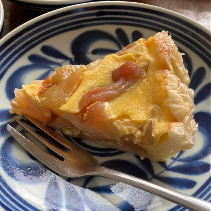 甘酸っぱいキャラメル林檎のキッシュ♪