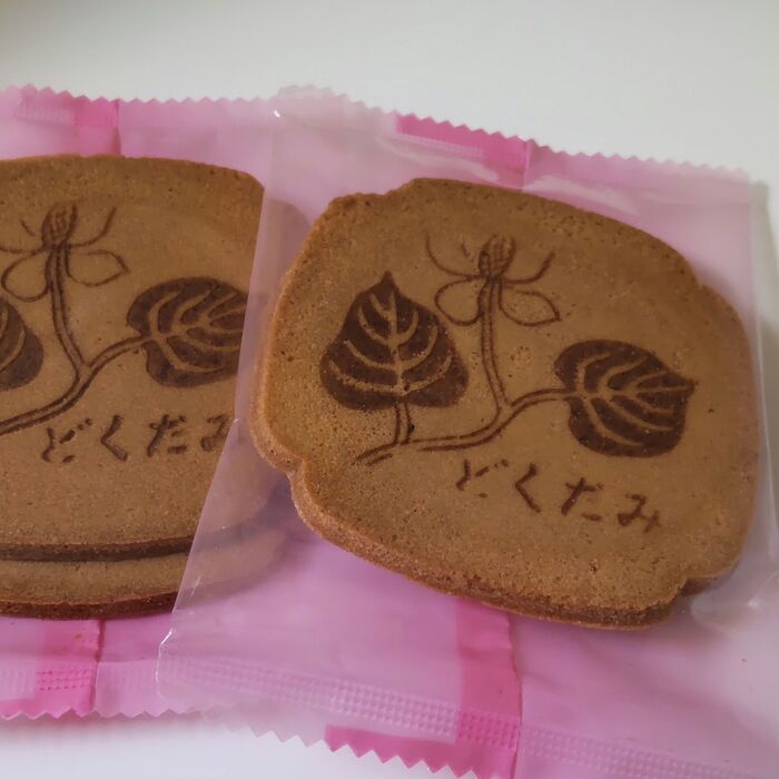 道端で見た雑草がせんべいにー!どくだみを煎じて生地に練り込んだ、どくだみせんべいのお味は?