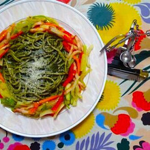 Pâtes aux algues, façon Mochi Papa〜海苔のパスタもちパパstyle