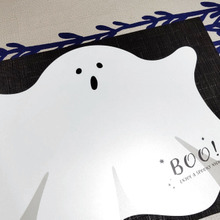 【セリア】1枚あれば、ハロウィンな食卓に!可愛いおばけのランチョンマットはいかが?