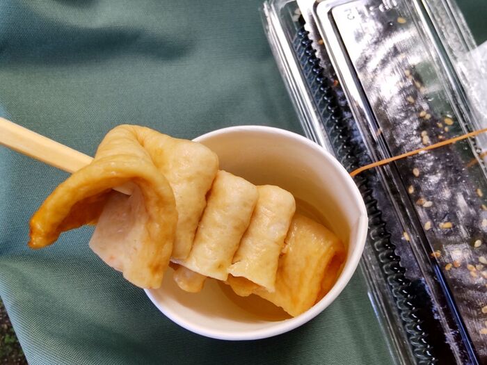 【大阪コリアタウン】晴天の公園deはじめての韓国おでんを食べてみたー!
