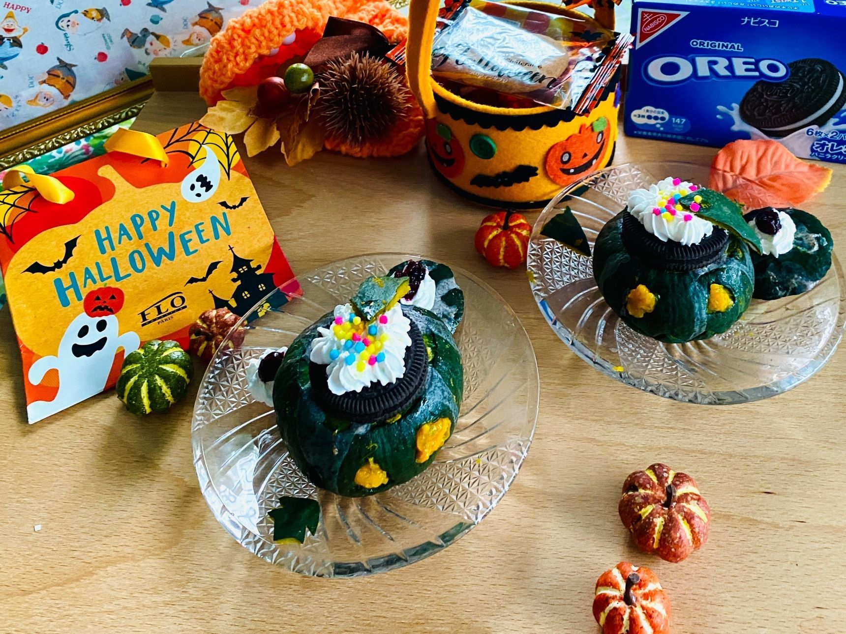 ジャック・オーランタンも丸ごと美味しい!オレオプリン