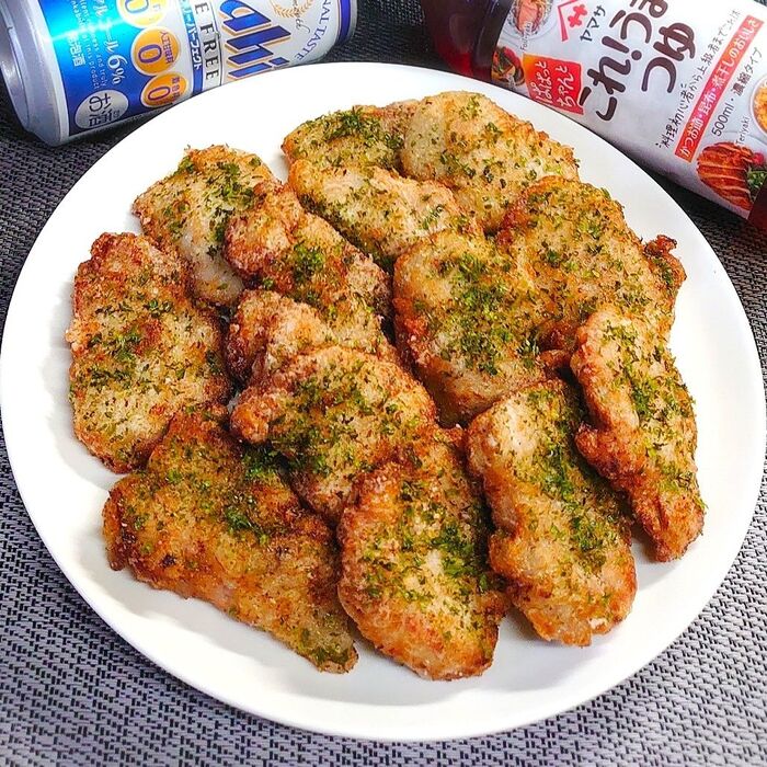 【おうち居酒屋ごはん】これうま!のり塩豚ヒレ唐揚げ