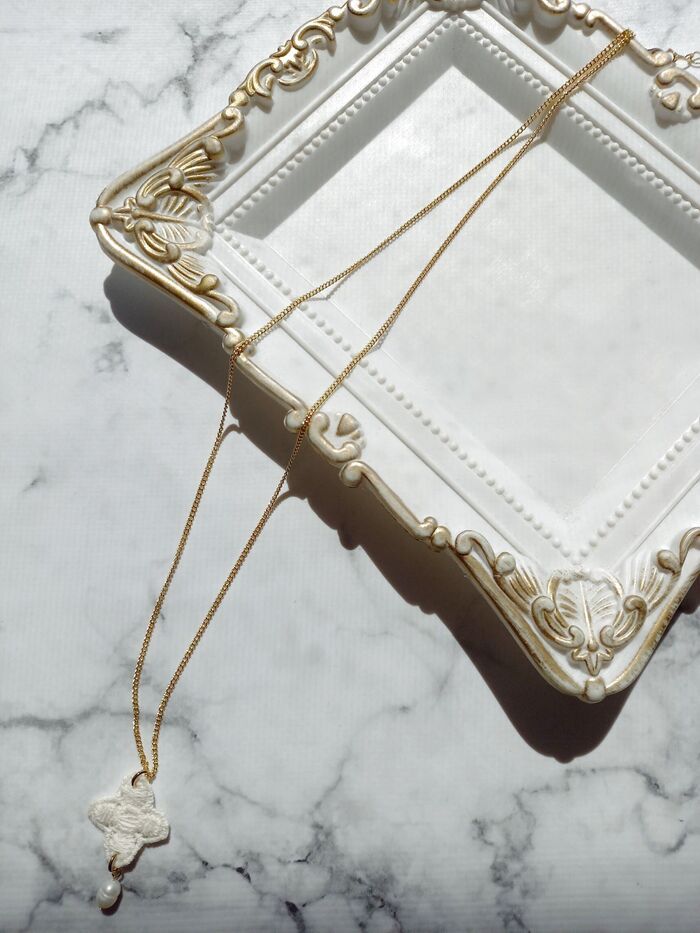 レースネックレス♡【studio CLIP】上品で優しい雰囲気です☆