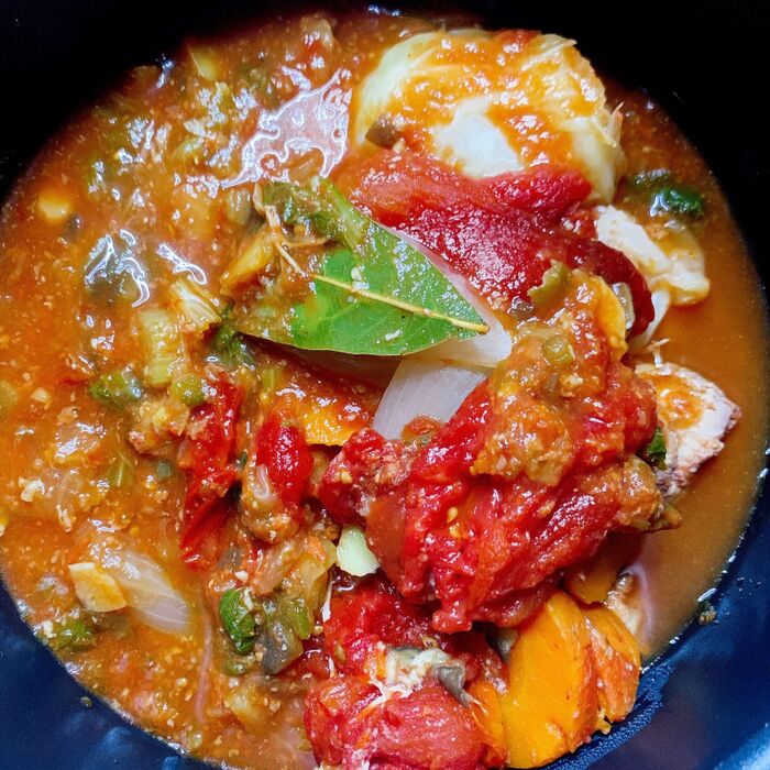 6.4、5を合わせて冷蔵庫で一晩置きます。