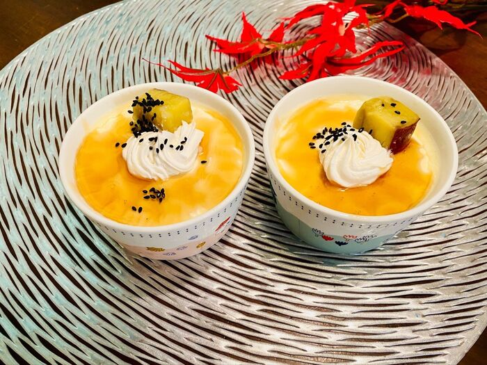 大学芋風さつま芋プリン