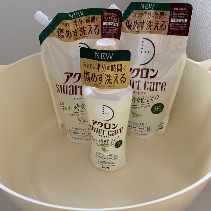 すすぎゼロの洗濯用洗剤!