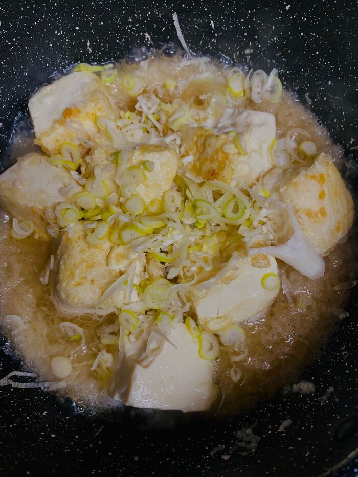 味付けは麺つゆだけ!揚げ出し豆腐
