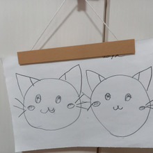 【無印良品】子供が描いた絵を気楽に飾れます♪子供も母も笑顔に♡