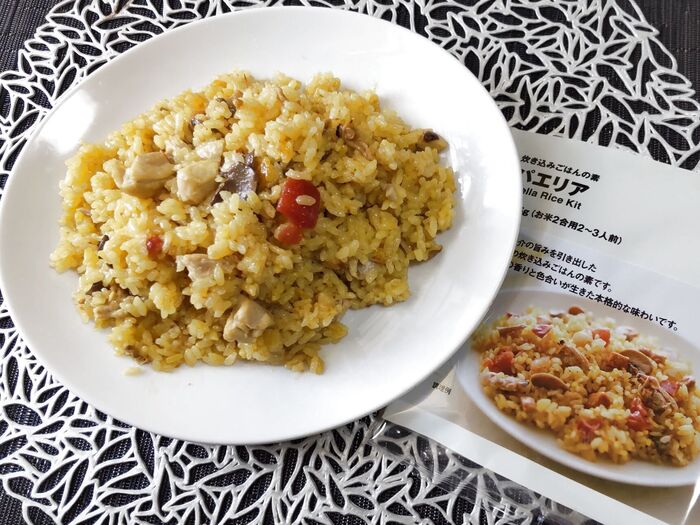 【無印良品】炊飯器で完成♡無印のパエリアをちょい足しで美味しくー!