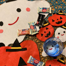 100均洗えるフェルトで、簡単ハンドメイド!ハロウィンコースター&ランチョンマット(^○^)