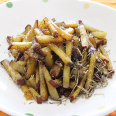 秋の味覚~ほくほくさつまいもきんぴら♪ふりかけ昆布を和えて~