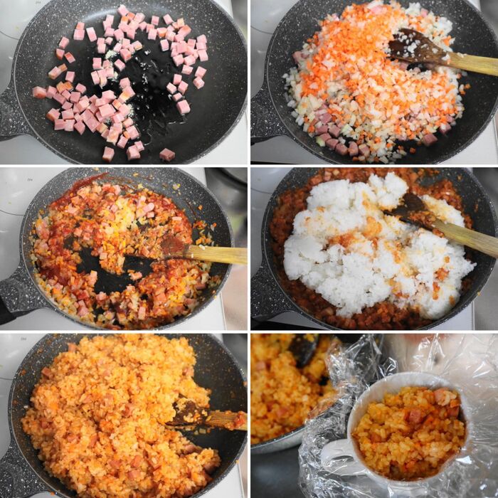 ケチャップライスを作る