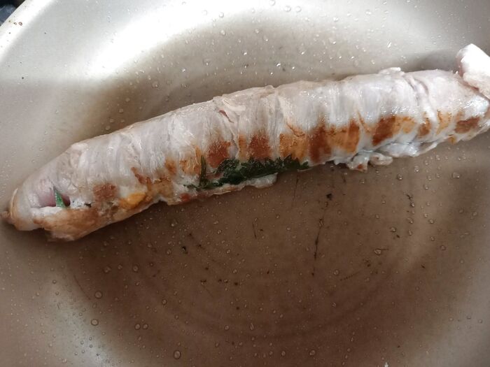 次はフライパンへ~♪