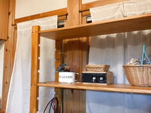 捨てずにリメイク!チュニックがふわりとしたカーテンになりました。