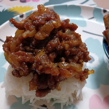 45/45 おにぎりで世界を変える【タコミンチのっけおにぎり、牛蒡ステック添え】