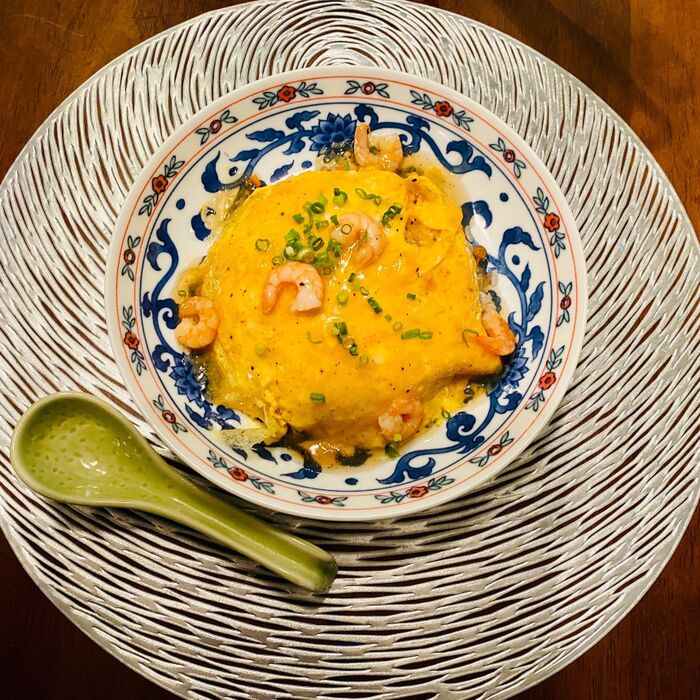 鍋1つでできる!麺つゆを使って和風天津飯♪