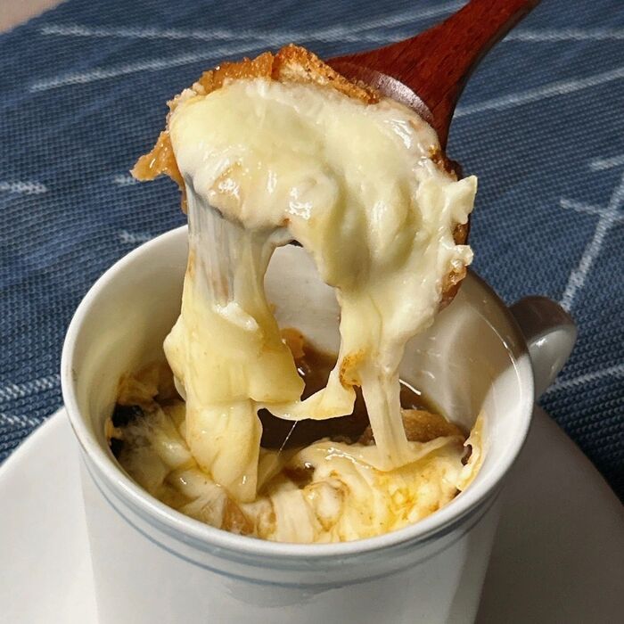 ニンニクが決めて!オニオングラタンスープ