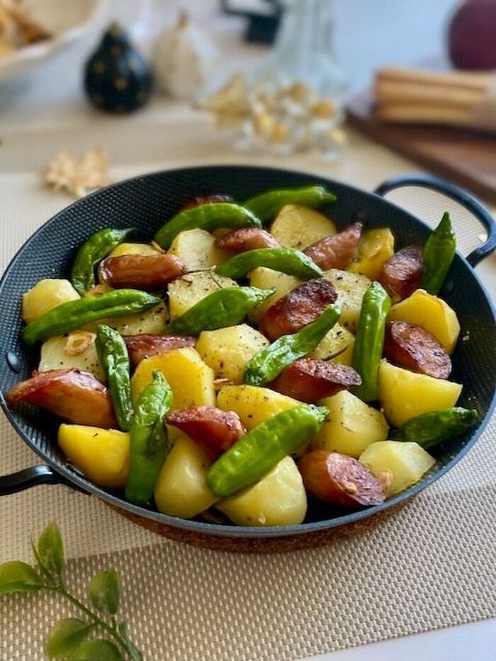 じゃがいもとウインナーのオーブン焼き