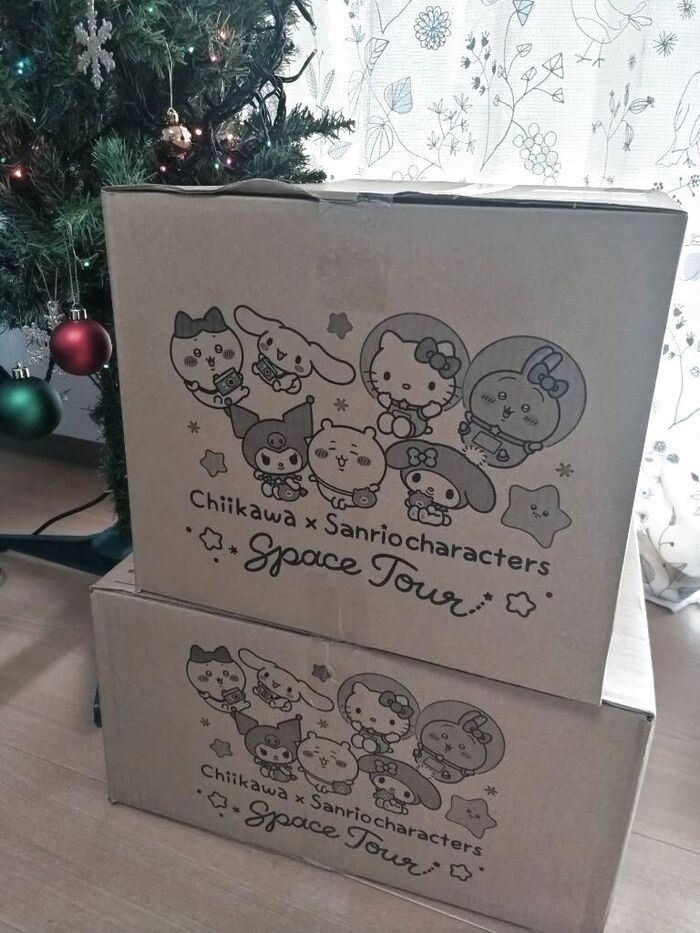ユニクロGUネット注文♡「ちいかわ × サンリオキャラクターズ」BOXで届いた!!
