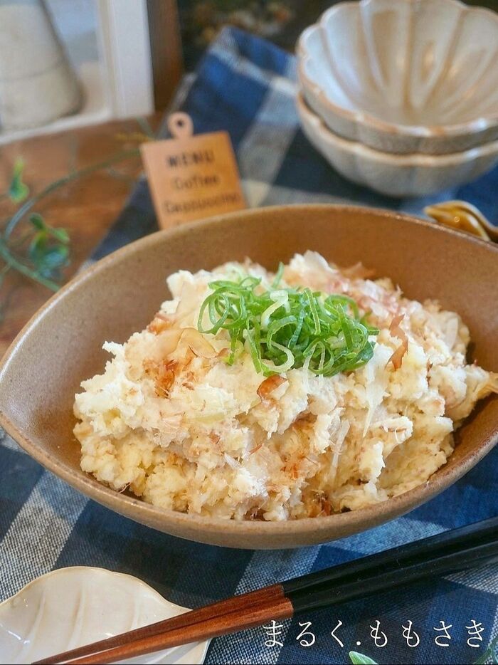 メイン材料2つ♪だしのうま味たっぷり~和風ポテトサラダ