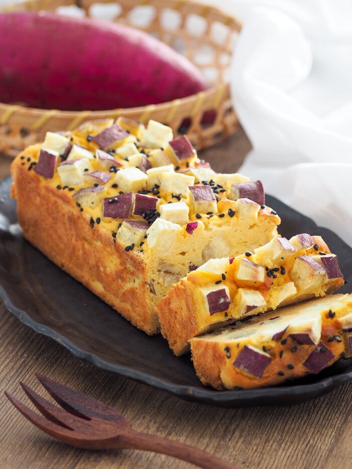 【さつまいものパウンドケーキ】小麦粉、バター不使用