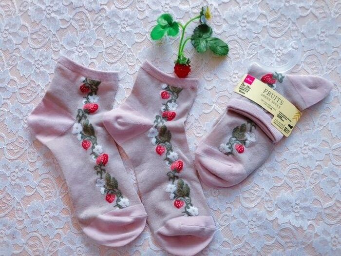 ダイソー♡迷わず買ったフルーツシースルーソックス♡